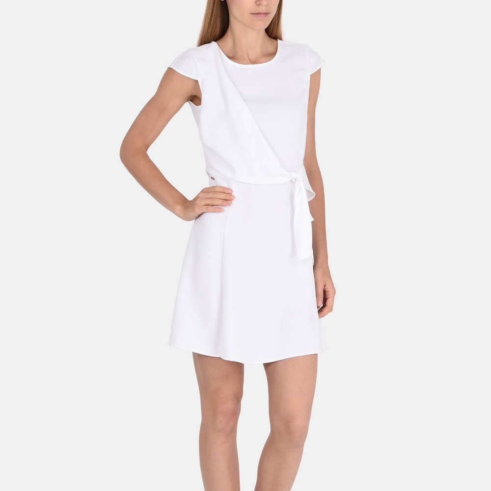 Armani Exchange DRAPED TIE-WAIST DRESS
